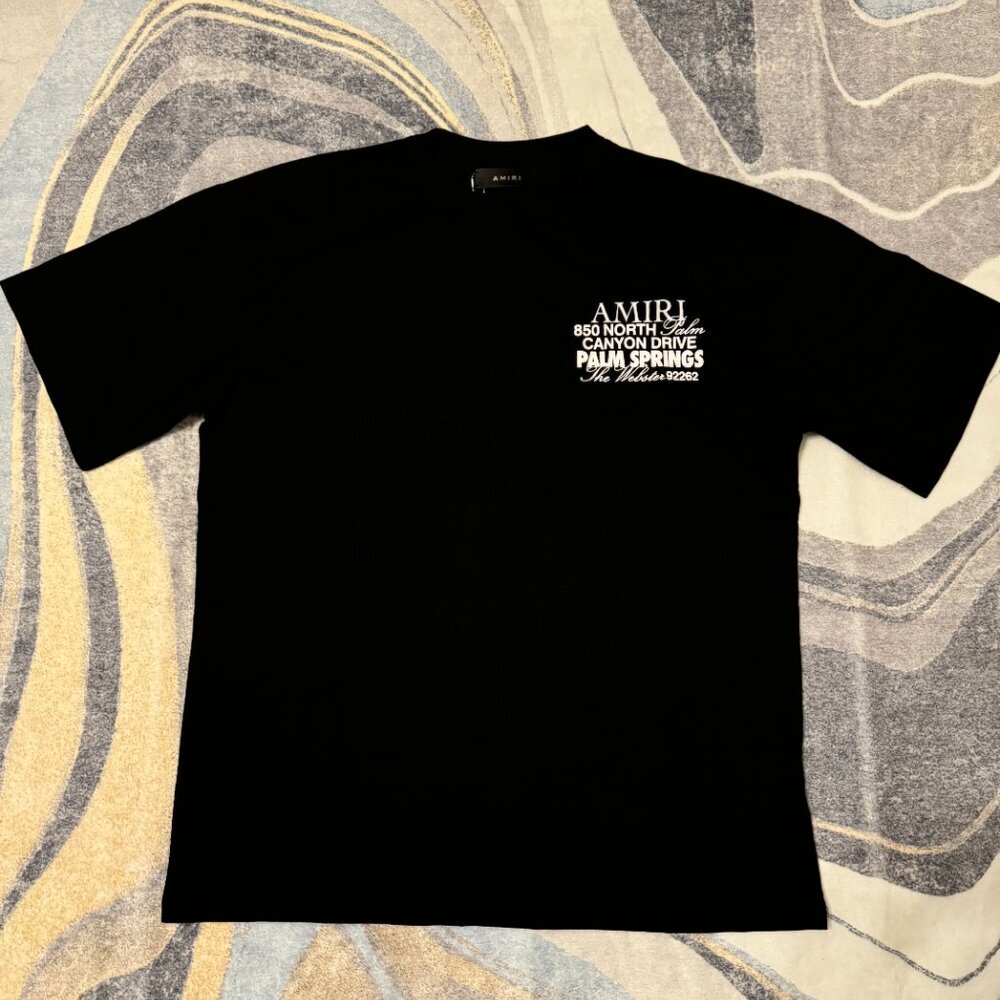 Amiri Palm Springs Bones Tee Mens Size Large